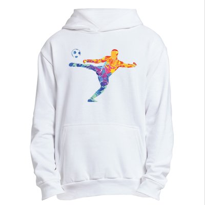 Soccer Athlete Sports Drawing Urban Pullover Hoodie