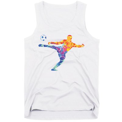 Soccer Athlete Sports Drawing Tank Top