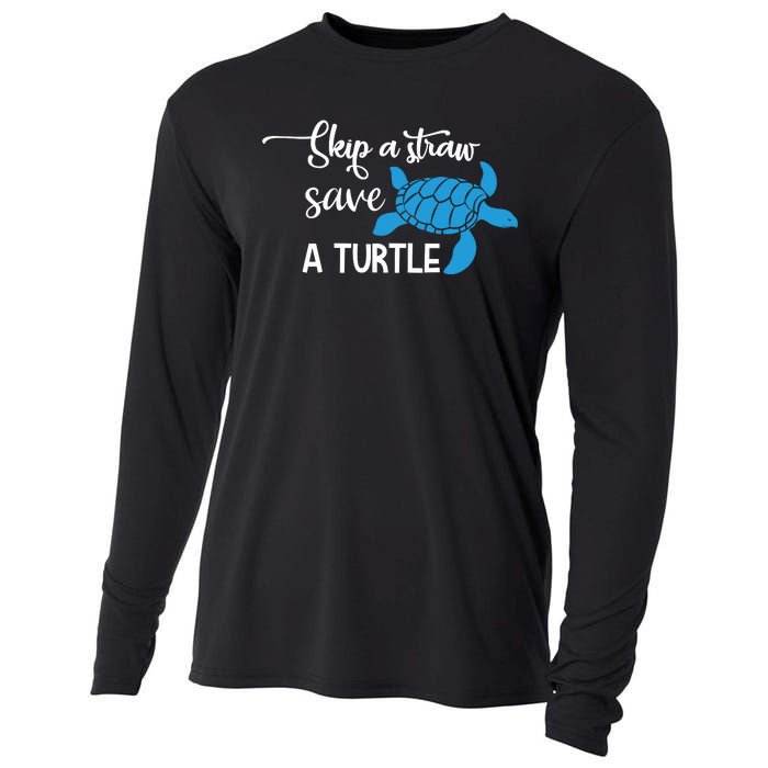 Skip A Straw Save A Turtle Cooling Performance Long Sleeve Crew