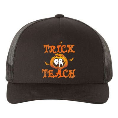 Spooky And Smart: Trick Or Teach Halloween Yupoong Adult 5-Panel Trucker Hat