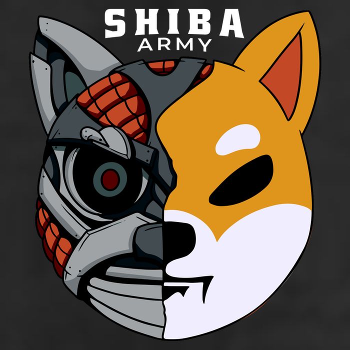 Shiba Army 7 Panel Mesh Trucker Snapback Hat
