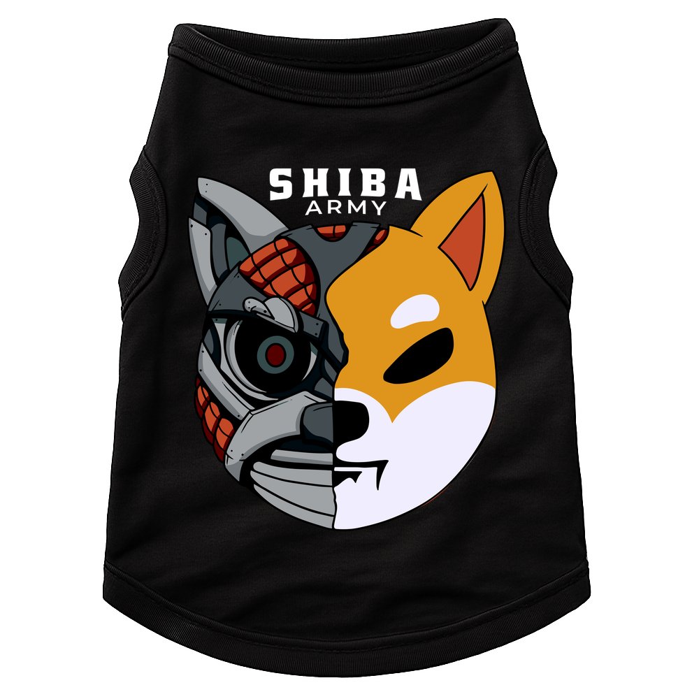Shiba Army Doggie Tank