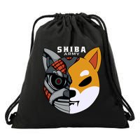 Shiba Army Drawstring Bag