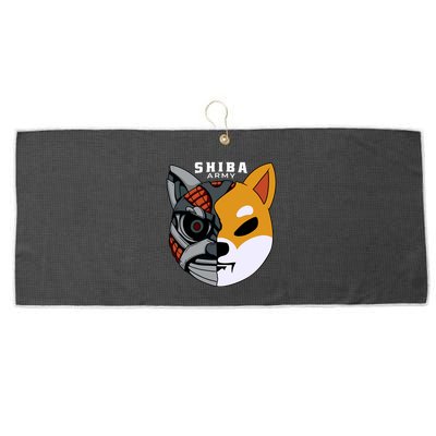 Shiba Army Large Microfiber Waffle Golf Towel
