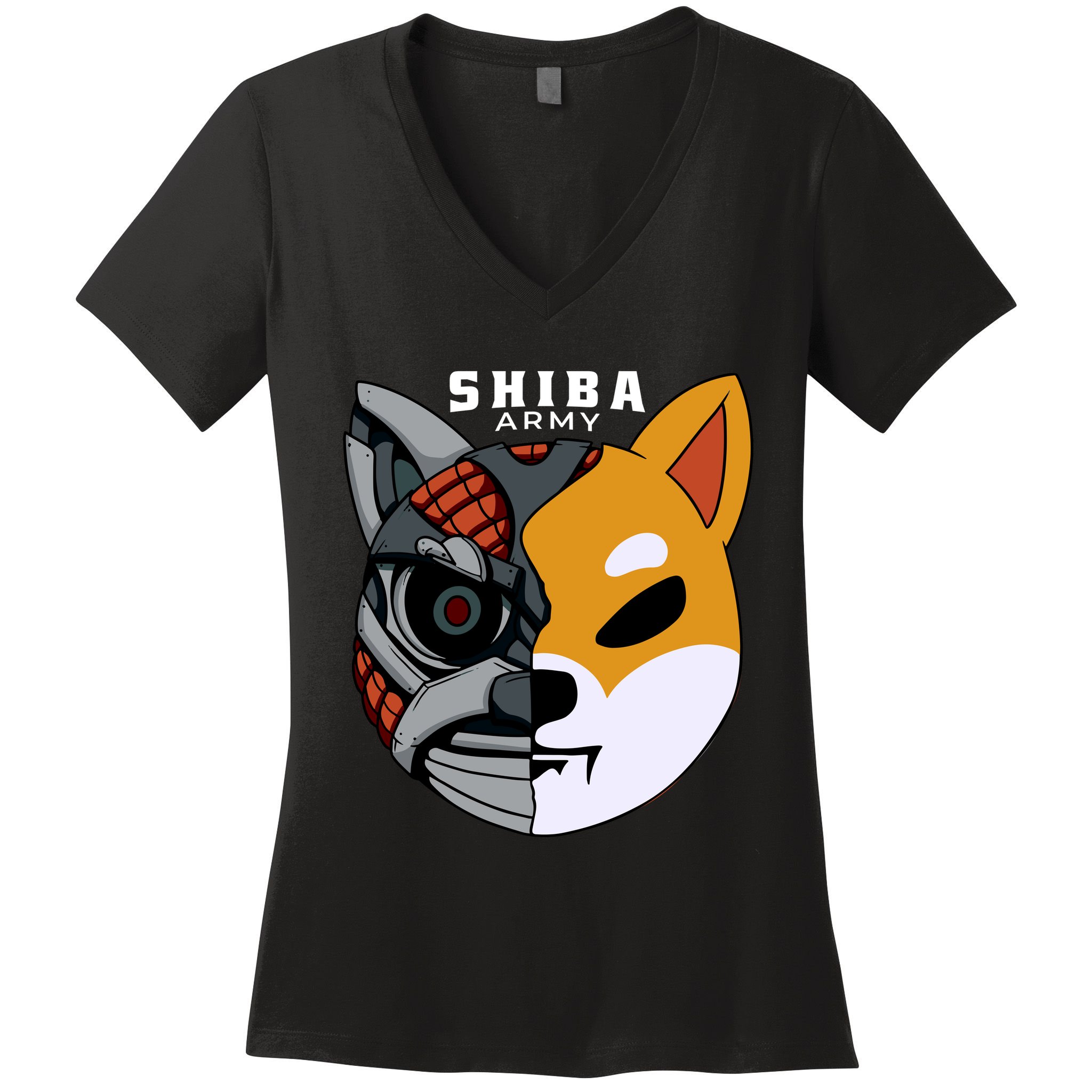 Shiba Army Women's V-Neck T-Shirt