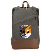 Shiba Army Cotton Canvas Backpack