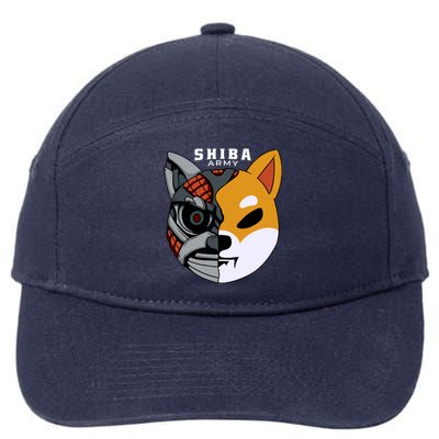 Shiba Army 7-Panel Snapback Hat