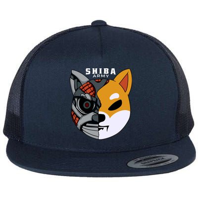 Shiba Army Flat Bill Trucker Hat