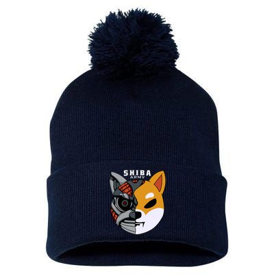 Shiba Army Pom Pom 12in Knit Beanie