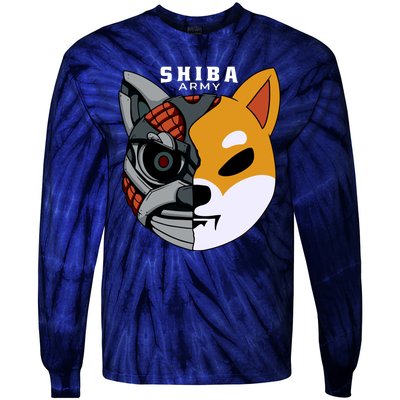 Shiba Army Tie-Dye Long Sleeve Shirt