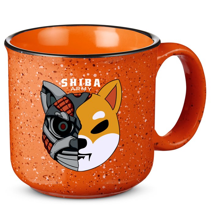 Shiba Army 15oz Campfire Ceramic Mug