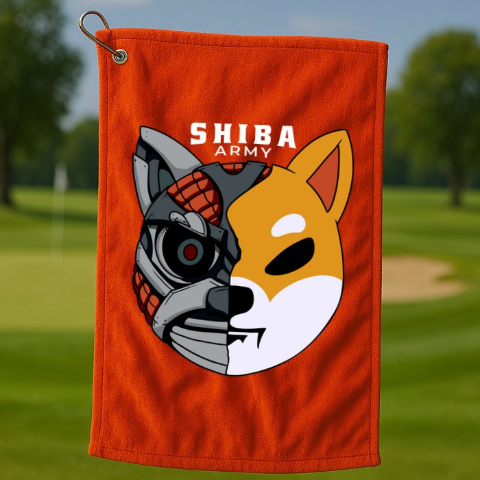 Shiba Army Golf Towel