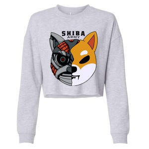 Shiba Army Cropped Pullover Crew