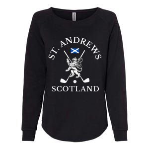 St Andrews Scotland Golf Fan Womens California Wash Sweatshirt