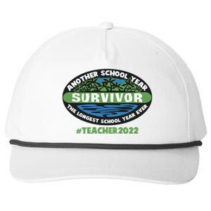 Survivor Another School Year The Longest School Year Ever #Teacher 2022 Snapback Five-Panel Rope Hat