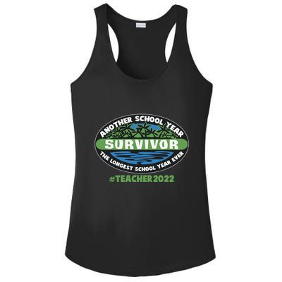 Survivor Another School Year The Longest School Year Ever #Teacher 2022 Ladies PosiCharge Competitor Racerback Tank