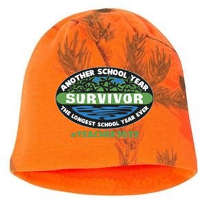 Survivor Another School Year The Longest School Year Ever #Teacher 2022 Kati - Camo Knit Beanie