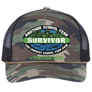 Survivor Another School Year The Longest School Year Ever #Teacher 2022 Retro Rope Trucker Hat Cap