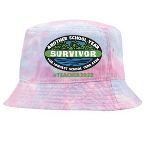 Survivor Another School Year The Longest School Year Ever #Teacher 2022 Tie-Dyed Bucket Hat