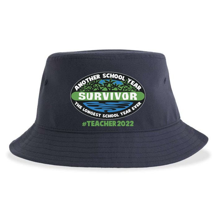 Survivor Another School Year The Longest School Year Ever #Teacher 2022 Sustainable Bucket Hat