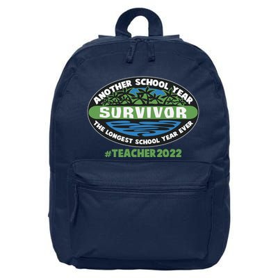 Survivor Another School Year The Longest School Year Ever #Teacher 2022 16 in Basic Backpack