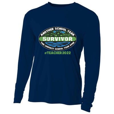 Survivor Another School Year The Longest School Year Ever #Teacher 2022 Cooling Performance Long Sleeve Crew