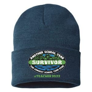 Survivor Another School Year The Longest School Year Ever #Teacher 2022 Sustainable Knit Beanie