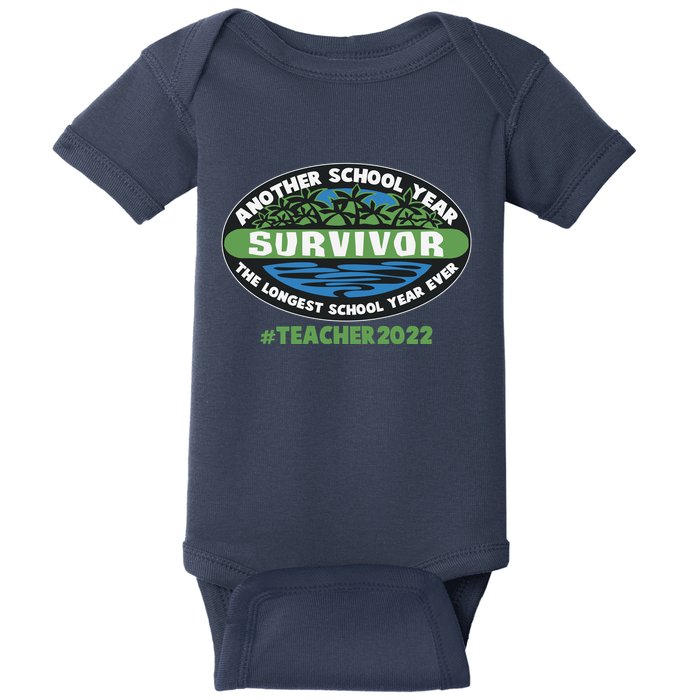 Survivor Another School Year The Longest School Year Ever #Teacher 2022 Baby Bodysuit