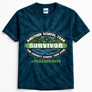 Survivor Another School Year The Longest School Year Ever #Teacher 2022 Kids Tie-Dye T-Shirt