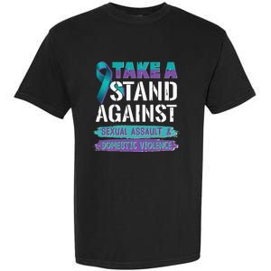 Stand Against Sexual Assault & Domestic Violence Awareness Garment-Dyed Heavyweight T-Shirt