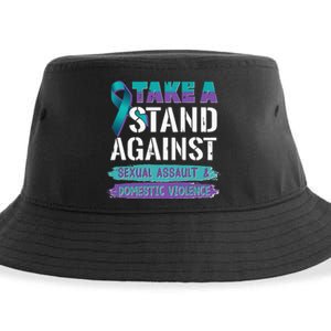 Stand Against Sexual Assault & Domestic Violence Awareness Sustainable Bucket Hat