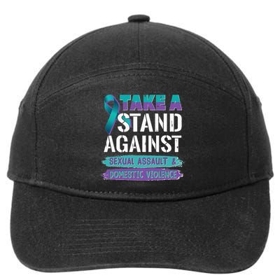 Stand Against Sexual Assault & Domestic Violence Awareness 7-Panel Snapback Hat