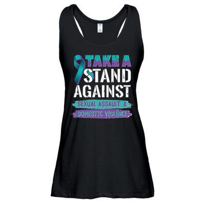 Stand Against Sexual Assault & Domestic Violence Awareness Ladies Essential Flowy Tank
