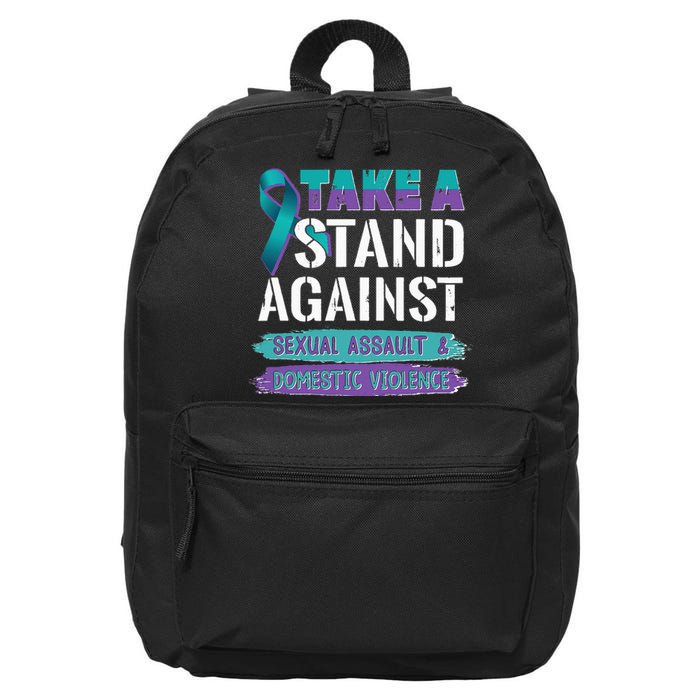 Stand Against Sexual Assault & Domestic Violence Awareness 16 in Basic Backpack