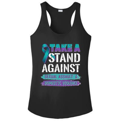 Stand Against Sexual Assault & Domestic Violence Awareness Ladies PosiCharge Competitor Racerback Tank