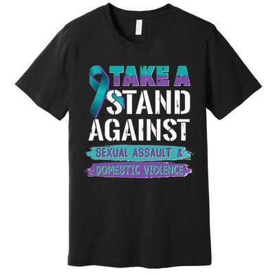 Stand Against Sexual Assault & Domestic Violence Awareness Premium T-Shirt