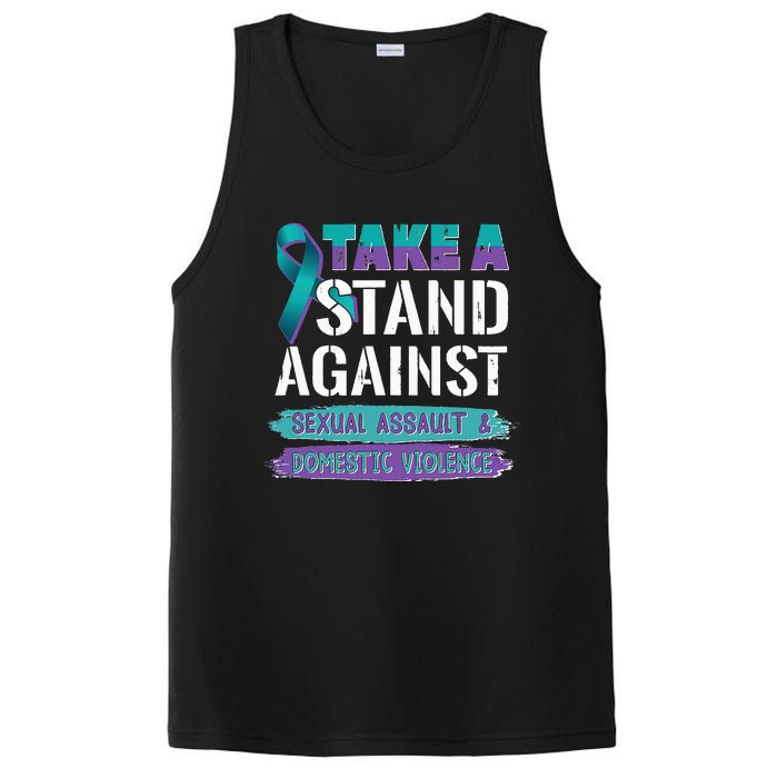 Stand Against Sexual Assault & Domestic Violence Awareness PosiCharge Competitor Tank