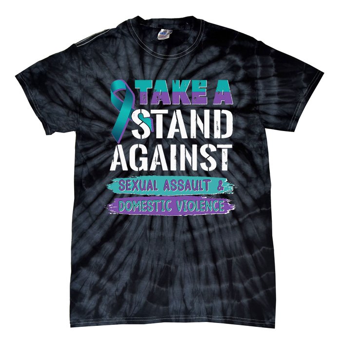 Stand Against Sexual Assault & Domestic Violence Awareness Tie-Dye T-Shirt