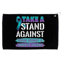 Stand Against Sexual Assault & Domestic Violence Awareness Grommeted Golf Towel