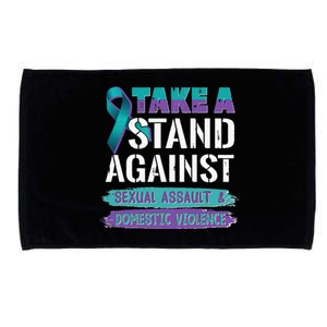 Stand Against Sexual Assault & Domestic Violence Awareness Microfiber Hand Towel