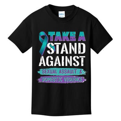 Stand Against Sexual Assault & Domestic Violence Awareness Kids T-Shirt