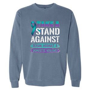 Stand Against Sexual Assault & Domestic Violence Awareness Garment-Dyed Sweatshirt