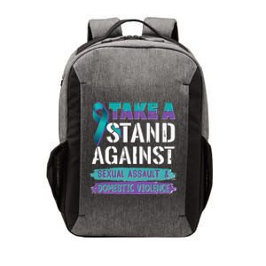 Stand Against Sexual Assault & Domestic Violence Awareness Vector Backpack