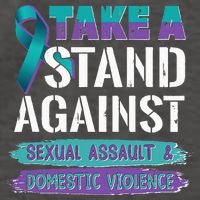 Stand Against Sexual Assault & Domestic Violence Awareness Vector Backpack
