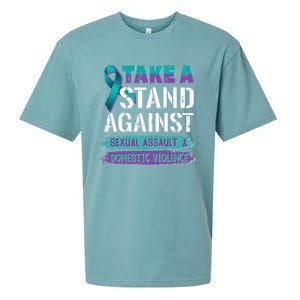 Stand Against Sexual Assault & Domestic Violence Awareness Sueded Cloud Jersey T-Shirt