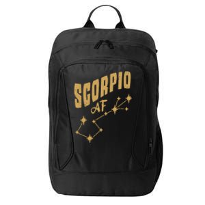 Scorpio Af / Scorpio Birthday Constellation And Horoscope Gift City Backpack