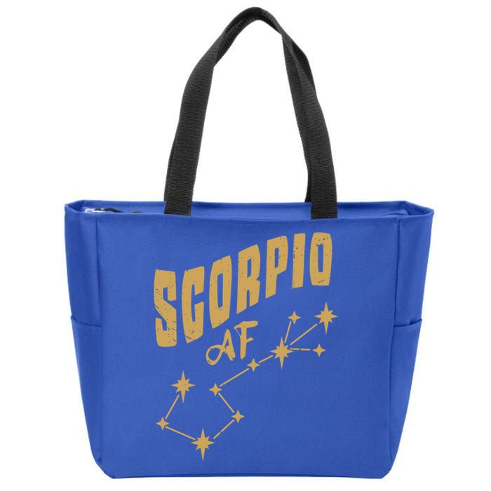 Scorpio Af / Scorpio Birthday Constellation And Horoscope Gift Zip Tote Bag