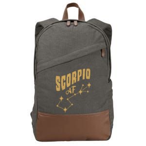 Scorpio Af / Scorpio Birthday Constellation And Horoscope Gift Cotton Canvas Backpack