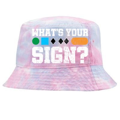 Ski And Snowboard Whats Your Sign? Winter Sport Funny Gift Tie-Dyed Bucket Hat