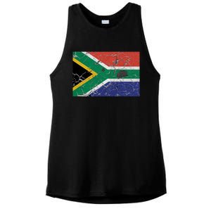 South Africa Stone Flag Ladies PosiCharge Tri-Blend Wicking Tank